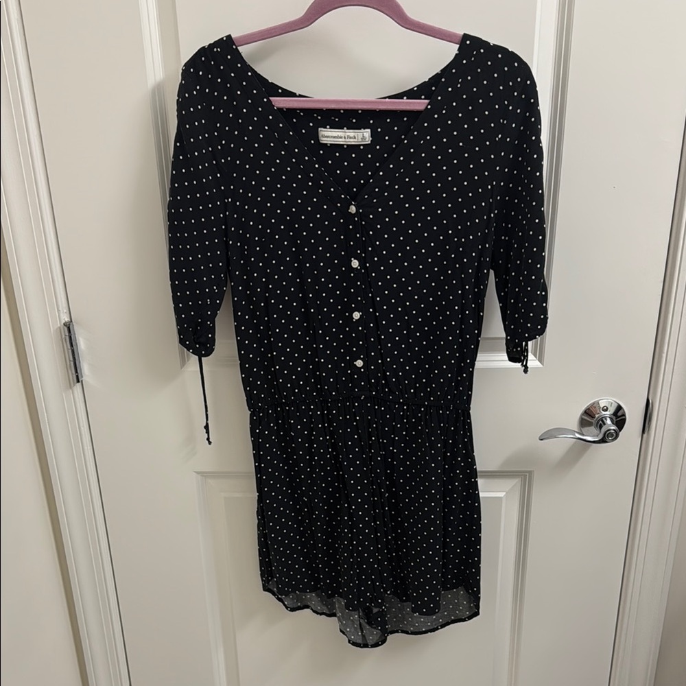 Black Polka Dot Romper